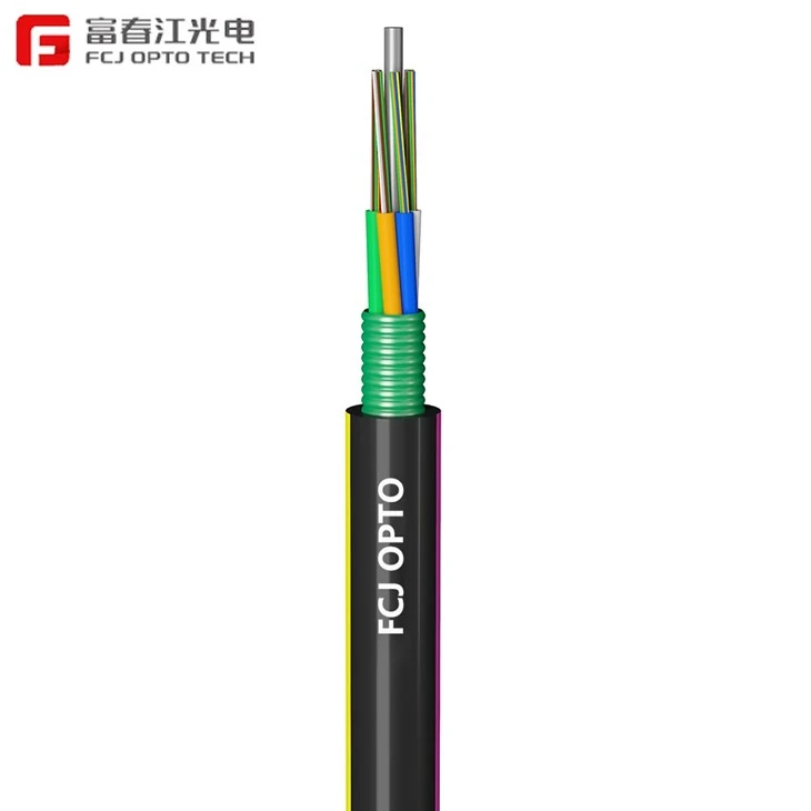 FCJ ODM 24 Core Armoured Cable HDPE Sheath GYTS Outdoor Optic Fiber Cable Supplier